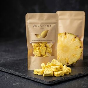 Piña liofilizada
